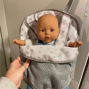 Gray Star Baby Doll Carrier